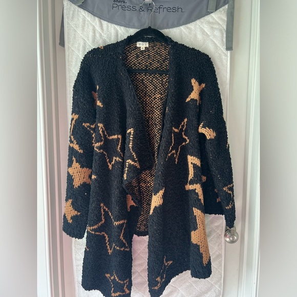 NWOT Pol Star Print Drape Cardigan - Picture 3 of 8